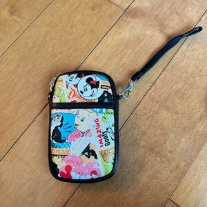 Disney Multicolor Cartoon Wristlet